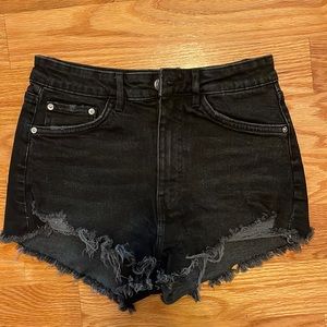 Zara High Waisted Jean Shorts